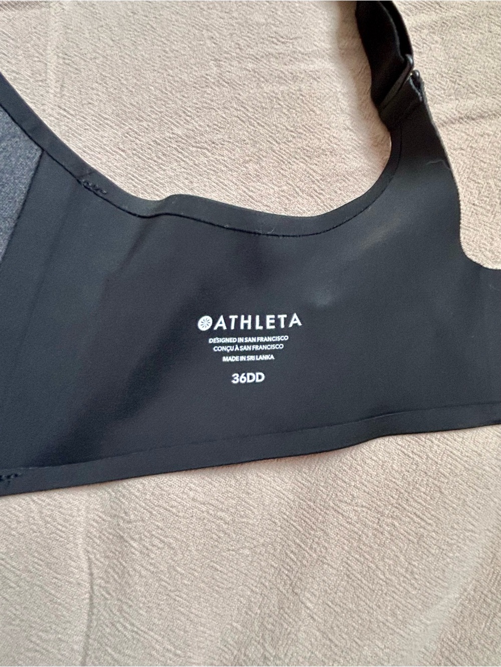 Athleta Stride Rite Black Sports Bra 36DD - Picture 7 of 7
